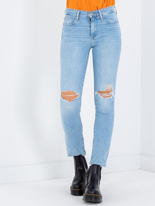 Levi's 724 Hoch tailliert Damenjeans mit Rissen...