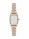 Emporio Armani Gianni T-bar Womens Watch 26mm Battery With Pink Gold Stainless Steel Bracelet