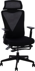 Superior Reclining Office Chair with Fixed Arms Black Freebox
