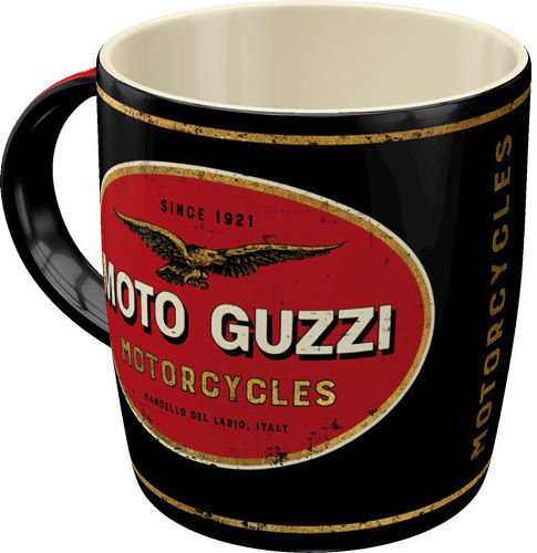 Nostalgic Art Moto Guzzi Ceramic Mug in Various Designs Black (Various Designs)