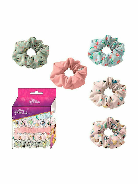 Disney Σετ Παιδικά Λαστιχάκια Scrunchies Πολύχρωμα 5τμχ