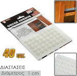 0321.123 Round Furniture Protectors with Sticker 10mm 40pcs