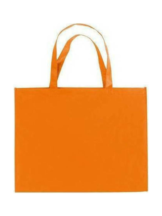 Ubag London Τσάντα για Ψώνια σε Πορτοκαλί χρώμα