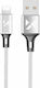 Wozinsky Braided USB-A to Lightning Cable White...