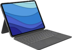 Logitech Combo Touch US Flip Cover με Πληκτρολόγιο (iPad Pro 2018 11") Μαύρη