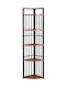 Corner Brown Bookcase 34x34x150cm
