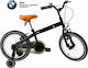 Licensed BMW 16" Kinder Fahrrad BMX Schwarz