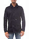 Sseinse Men's Half Coat Navy Blue