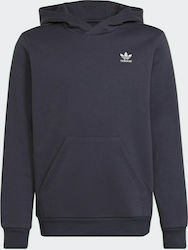 Adidas Kids Sweatshirt with Hood and Pocket Navy Blue Adicolor