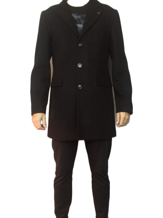 Gianni Lupo Men's Coat Black