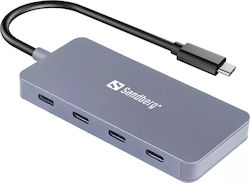 Sandberg USB Hub 4 Θυρών (USB-C) 136-41