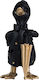 Espiel Decorative Duck Polyresin Duck in Black - Gold 18.8x17x26cm 1pcs
