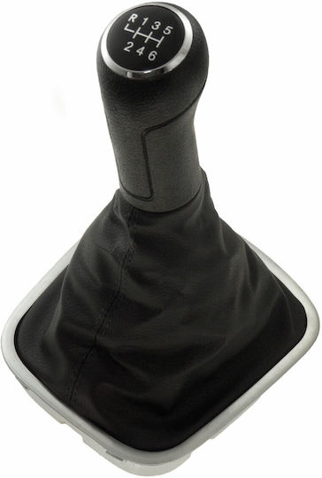 6 Shift Knob with Bubble with Bubble for Volkswagen Polo V 6R 2010-2014 Black