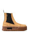 Meyze Chelsea Suede Women's Chelsea Boots Yellow