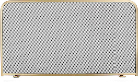 Zogometal Metallic Fireplace Screen 80x50cm Oro Matt