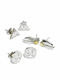 The Carat Shop Snitch, Deathly Hallows & Platform Set Ohrringe aus Silber