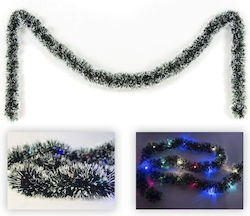 Fun World Lighted Christmas Garland Green 205cm 1pc