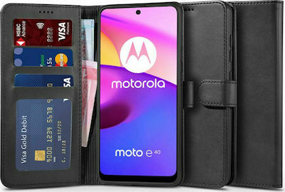 Tech-Protect Wallet Synthetisches Leder Schwarz (Motorola Moto E20, E30, E40)