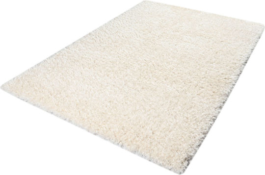 Polcarpet Flokati Teppich Rechteckig Zottelig Synthetisch,Polyester/Cotton/Leather 77 Beige Cream