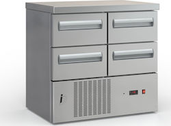 Inox Dobros Edelstahl Kühltisch 170Es mit 4 Sch...