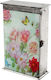 Inart Wooden Wall Key Hook Silver Flowers 6 Hooks