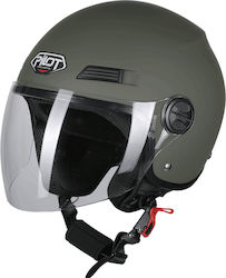 Pilot Fazer Jet Helmet ECE 22.06 900gr Military Green Matt
