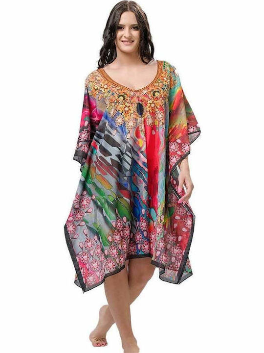Luna 93660-102 Women's Caftan Beachwear Multicolour
