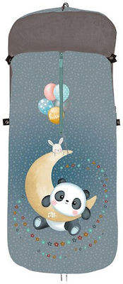 Interbaby Panda Luna Universal Kinderwagen-Fußsack Gray 90x46εκ.