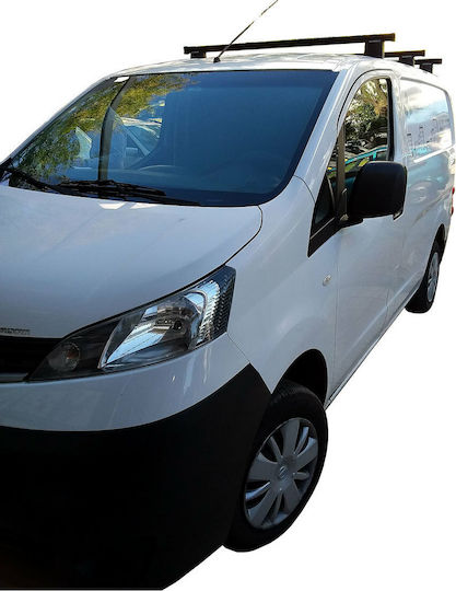 Nordrive Dachstangen Metallisch für Nissan NV200 (mit Dachträgerfüßen) Schwarze