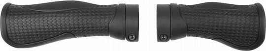 M-Wave City Lock 98mm 410127 Ανατομικές Χειρολαβές Ποδηλάτου σε Μαύρο Χρώμα 98mm Lock-on