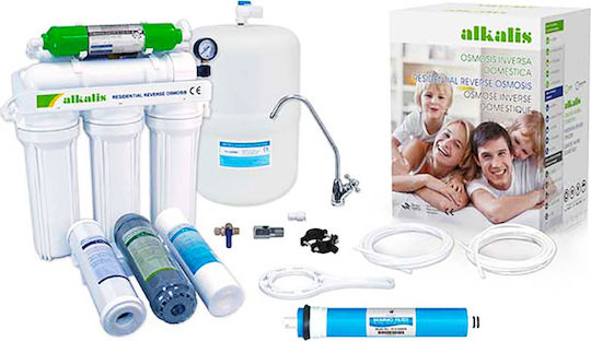 HidroWater Σύστημα Αντίστροφης Όσμωσης 6 Σταδίων Alkalis RO-6