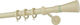 Zogometal Metalic Galerie pentru perdele Color More Mat Collection Simplu Φ25mm 240buc Ivory / Natural
