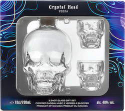 Crystal Head Gift Box Βότκα 700ml με 2 Σφινοπότηρα