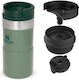 Stanley Classic Neverleak Travel Mug Sticlă Termos Oțel inoxidabil Verde 250ml 10-09856-006