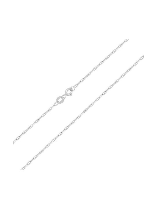 Chain in white gold 14K (AL000709) Λ-55