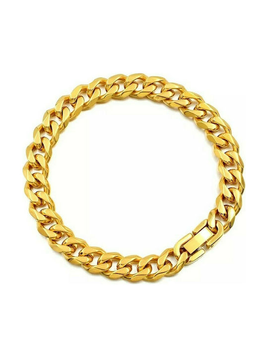 Gold-Plated 9mm Stainless Steel Bracelet