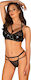 Obsessive Bagirela Sexy Dessous-Set 2 Stück Set Schwarz 164930