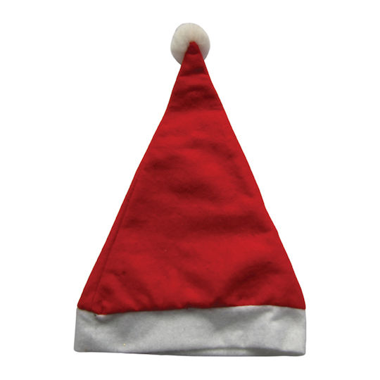Christmas Caps Red with Pattern Santa Claus 38cm.