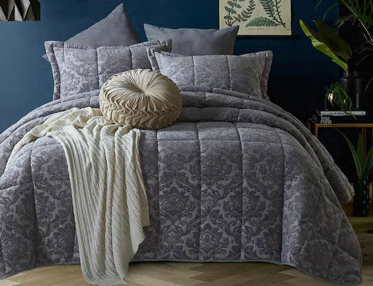 Liolios Home Πάπλωμα Υπέρδιπλο 220x240εκ. Classic Grey