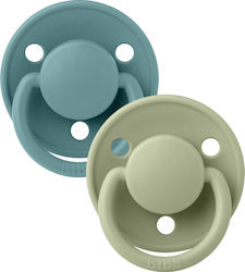Bibs De Lux Pacifiers Silicone Island Sea & Sage for 0+ months 2pcs