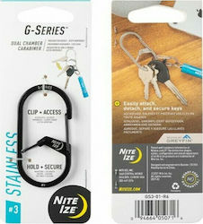 Niteize Μπρελόκ Μαύρο Nite Ize G-Series Μεταλλικό