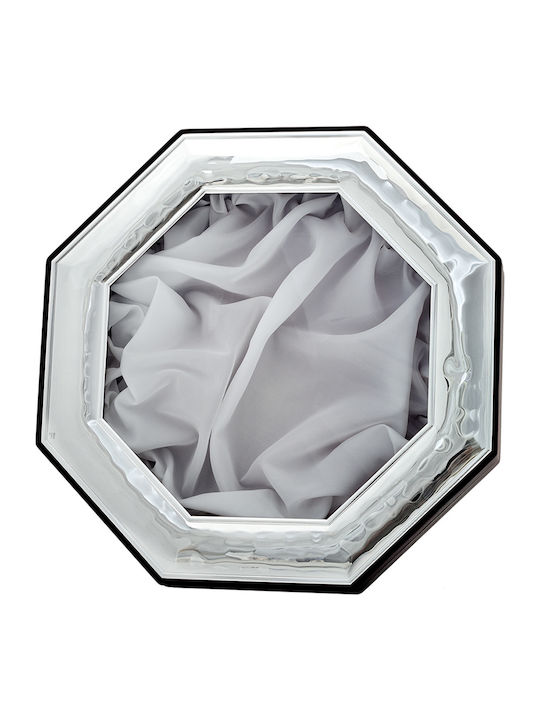 Prince Silvero Geschmiedet Hochzeitskronen-Etui Polygonal Silver/Brown 30x30εκ.