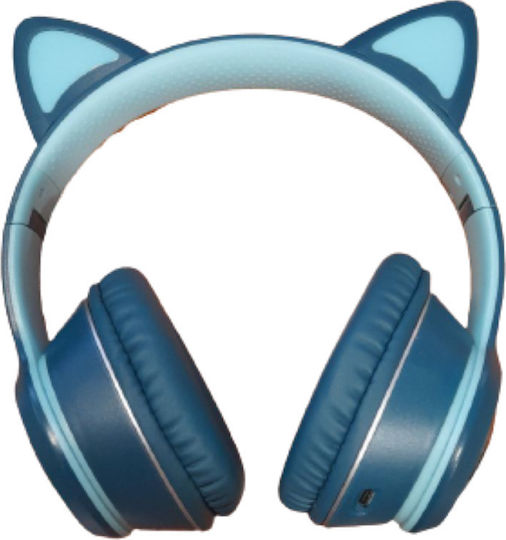 Andowl Q-EM50 Wireless / Wired On Ear Headphones with 12 hours of Operation Blue