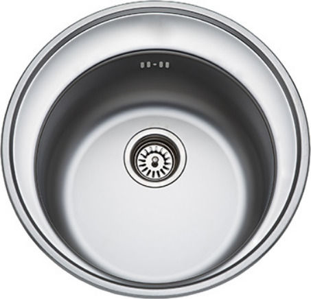 Donau Drop-In Küchenspüle Inox Satiniert M48xB48cm Silber
