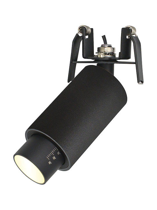 Zambelis Lights Einzel LED Spot in Schwarz Farbe