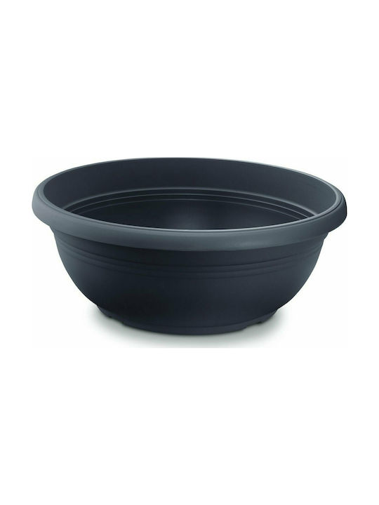 Plastona Festone 840 Round Pot 40x16cm Charcoal 021.040840C