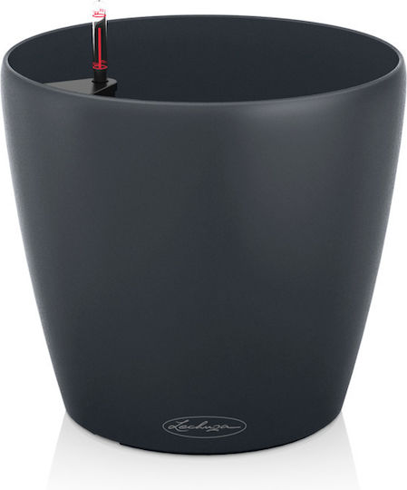 Lechuza Classico Auto-udare Ghiveci Plastic Slate 27.5x27.5x26cm.