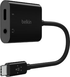 Belkin RockStar 3.5mm / USB-C Masculin la USB-C Feminin