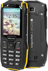 Kruger & Matz Iron 2 Dual SIM Durable Mobile Phone with Buttons Black
