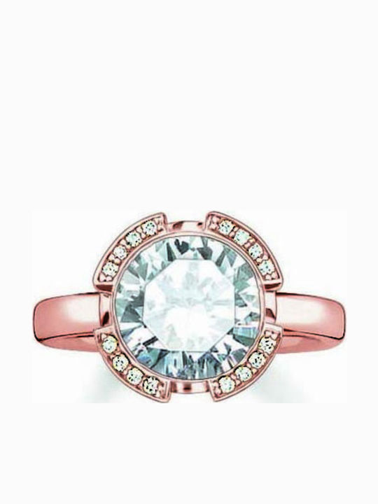 Thomas Sabo Ring with Stones Gold Plated